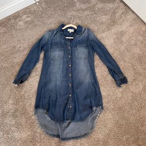 Jean shirt dress